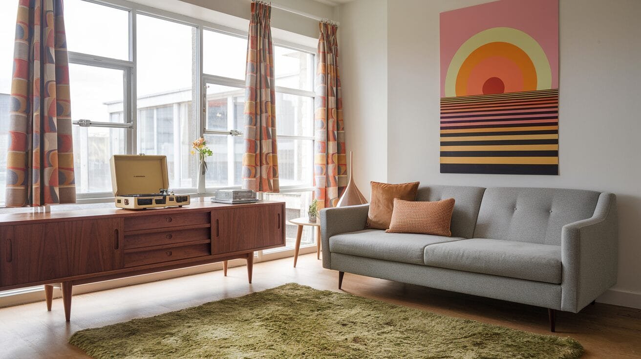 Retro-Stil der 70er Jahre: Ein Blick auf das perfekte Wohnzimmer