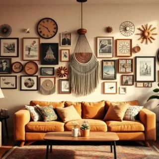 Boho Wohnen meets Retro: So mischst du 70er-Jahre-Flair mit Naturmaterialien