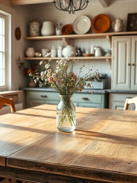 Verwandle deine Küche in einen Shabby Chic-Traum