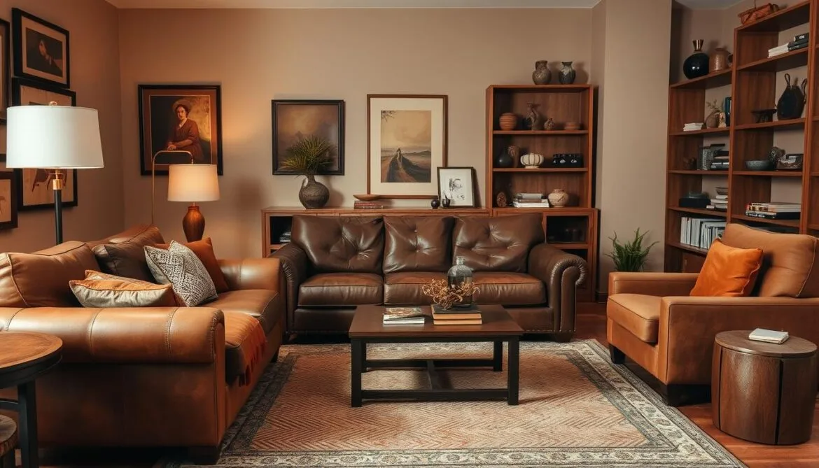 Braune Wohnaccessoires und Möbel