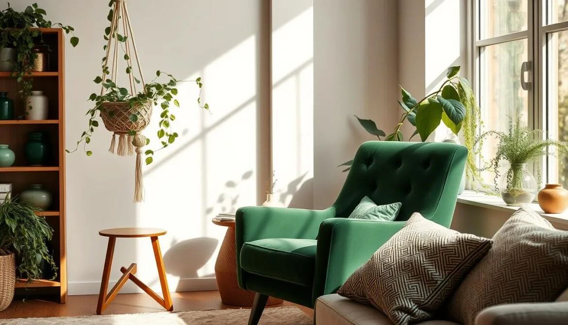 Grüne Wohnaccessoires