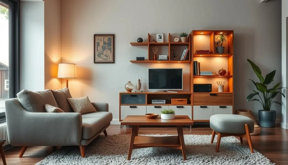 Platzsparende Retro-Möbel