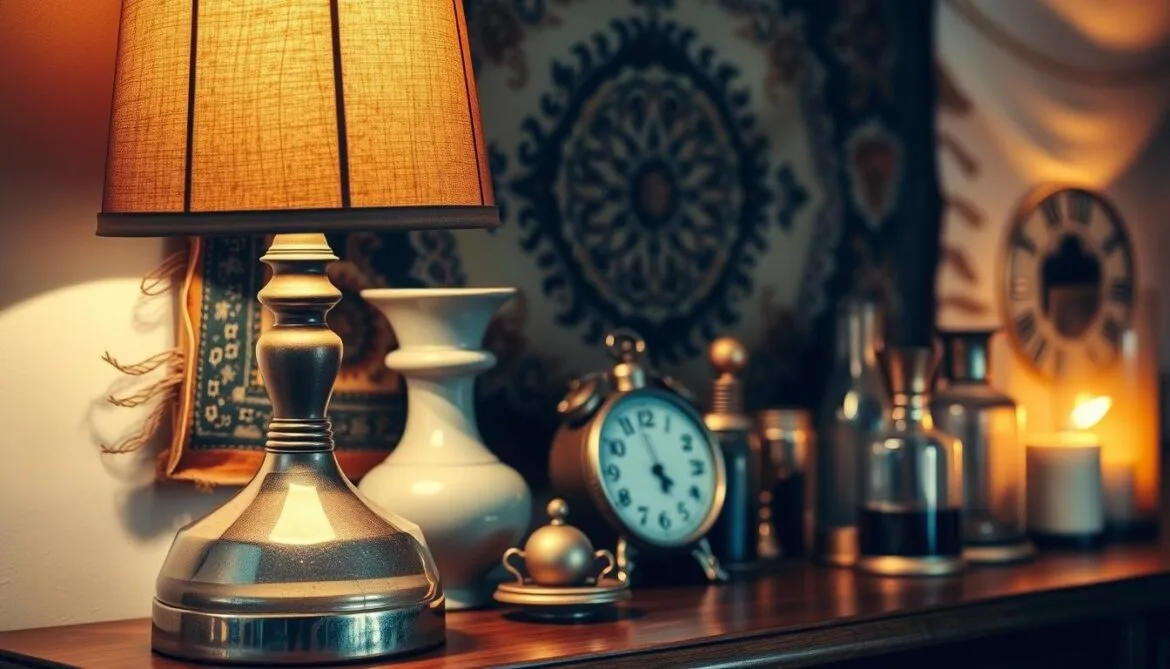 Retro-Dekoration mit Accessoires