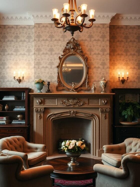 Finde die perfekten Wohnzimmer-Wandgestaltung-Ideen für dein Vintage-Zimmer